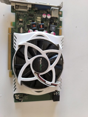 NVIDIA GeForce GTS 250 Twintech Green Edition graphics card used, 1GB GDDR3