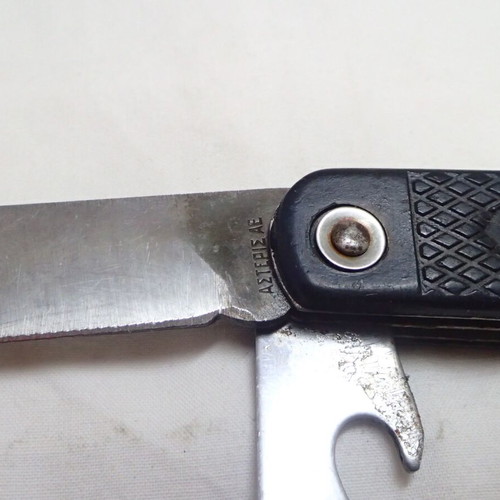 Greek army folding knife ASTERIS A.E 1976 used