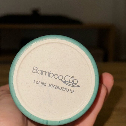 Bamboo cup like new, eco friendly and sustainable