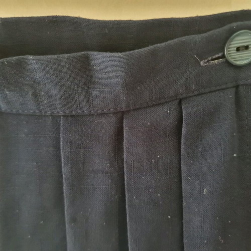 Vintage semi-transparent skirt used, St. Michael wrap, blue, size XXXL