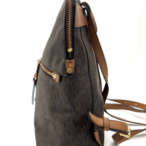 Michael Kors Rhea кафява платнена раница употребявана
