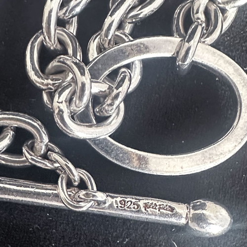 Vintage Folli Follie silver chunky chain necklace with heart like new