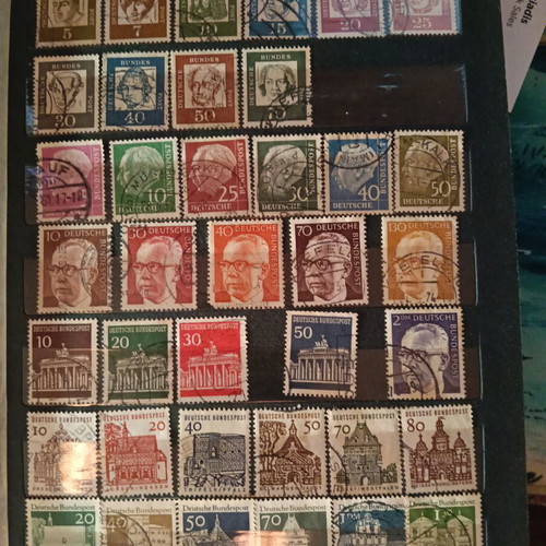 Stamp collection used, 2 pages