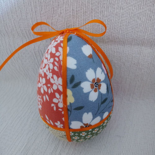 Decorative egg mix and match used, green blue orange
