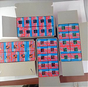 4 κουτιά πινέζες 50 τεμαχίων έκαστο