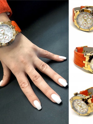 VOGUE Ελβετικό ρολόι γυναικείο καινούργιο με ζαφείρι και αδιάβροχο