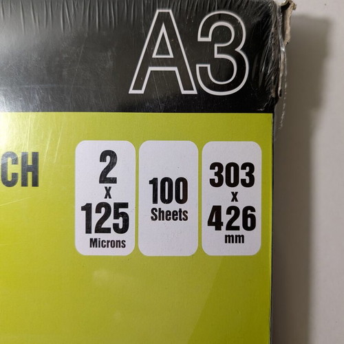 Laminating pouches A3 125 microns 100 pcs Cerratus new