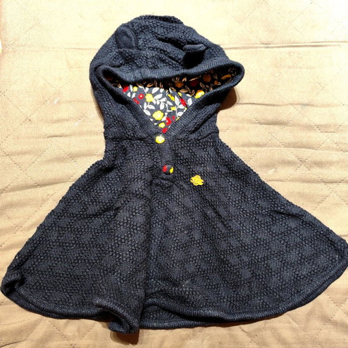Sergent Major hooded cape new, 3-6 months, 68 cm
