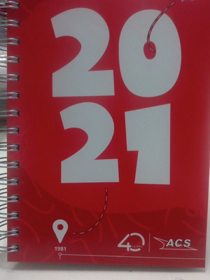 Ατζέντα-ημερολόγιο ACS 2021 καινούργιο, 40 χρόνια λειτουργίας
