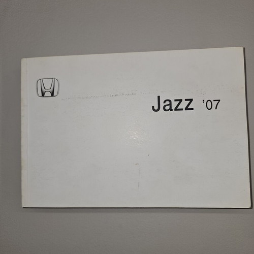 Honda Jazz 2007 user manual