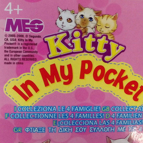 Kitty In My Pocket Series 1 European New MOC MOSC #3