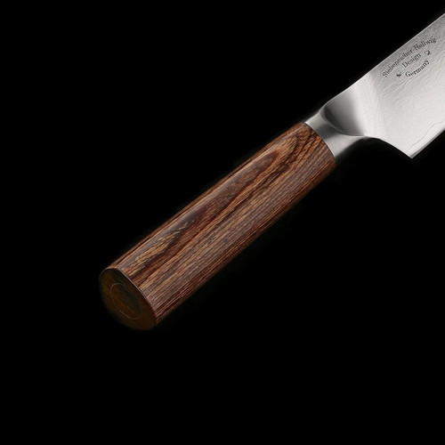 PUMA IP Santoku knife 14.3cm VG-10 Damascus new with Pakkawood handle