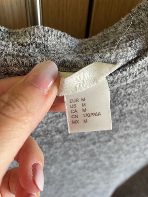 H&M blouse used, gray, size M