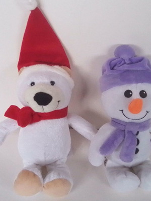 Vintage σετ χριστουγεννιάτικα λούτρινα Kinder & Milka μεταχειρισμένα