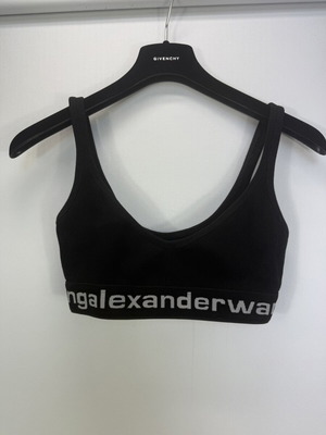 Alexander Wang sports cropped black tank top like new, XS