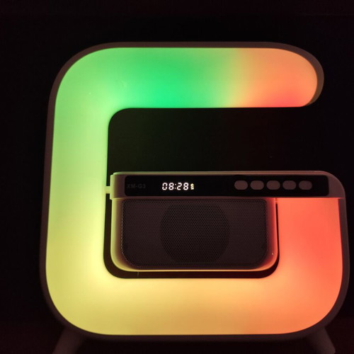 Bluetooth Speaker XM-G3 new with alarm clock, wireless charging and RGB LED