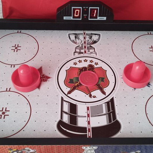 Air hockey board game used with light indicators 50x30