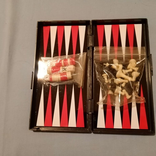 Magnetic Mini Chess Backgammon Checkers 20x20cm new