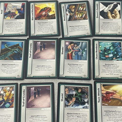 Spycraft Collectible Card Game lot used, original AEG cards