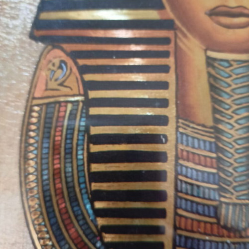 Papyrus painting with Egypt representation like new