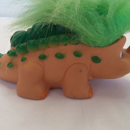 Vintage EYXOULIS Trendmasters Dinosaur Troll Stegosaurus used