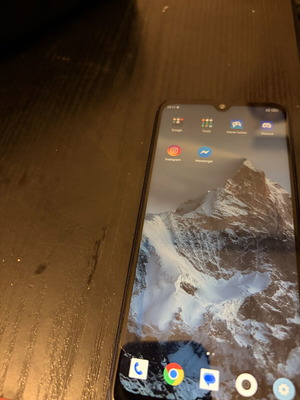 Xiaomi Redmi Note 8T 64GB smartphone with broken rear camera and glass