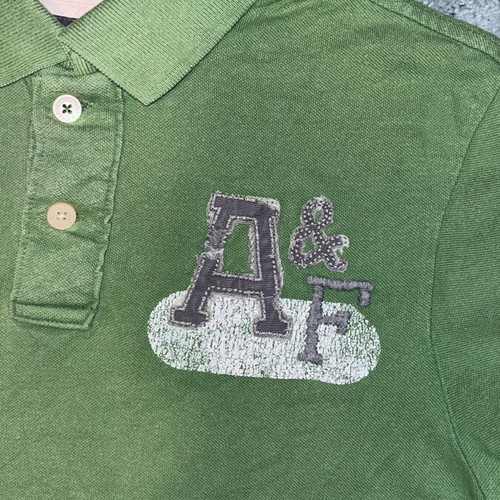 Abercrombie & Fitch muscle fit polo Y2K like new, size XL, green