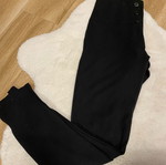 Fabric high-waisted pants S used, slim fit with 3 buttons