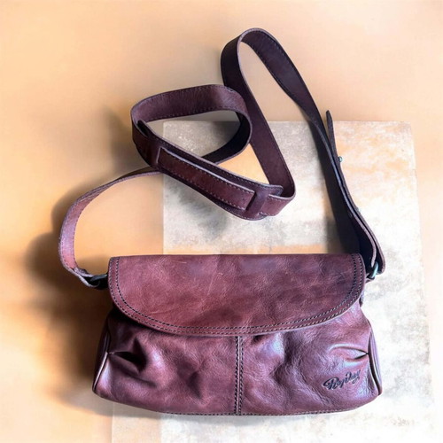 Replay vintage leather shoulder bag like new, brown