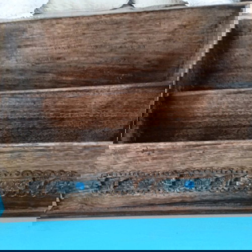 Σετ οργάνωσης γραφείου vintage 3τμχ μεταχειρισμένο με ξύλινα στοιχεία