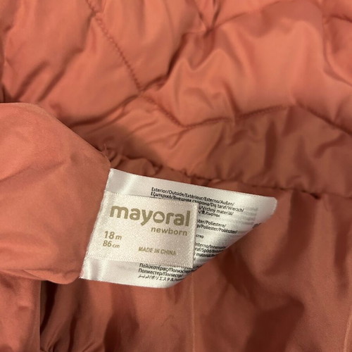 Mayoral pink jacket with stars 18 months like new, 86cm