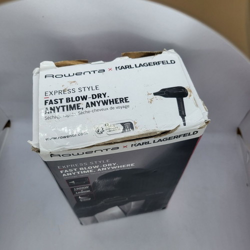Rowenta Karl Lagerfeld CV184LF0 hair dryer 1600W with foldable handle