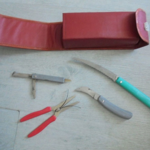 Old Russian Grafting Tool Set used, Soviet garden tools