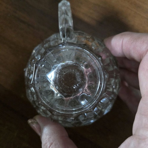 Set of two glass cups new