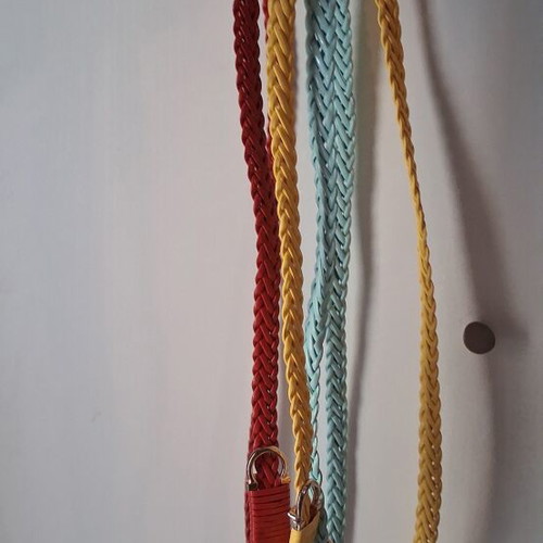 Modissimo women's braided belts new, set of 3 colors, 1 meter