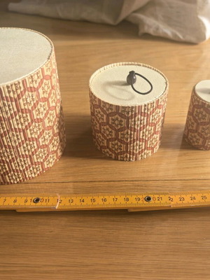 Bamboo storage box set new