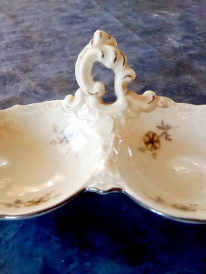 Vintage Haas & Czjzek 1918-45 two-section bowl