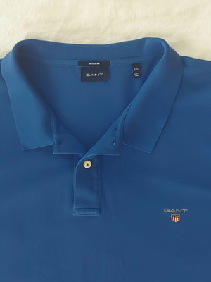 Gant Regular πόλο μπλούζα, μπλε, μέγεθος 5XL