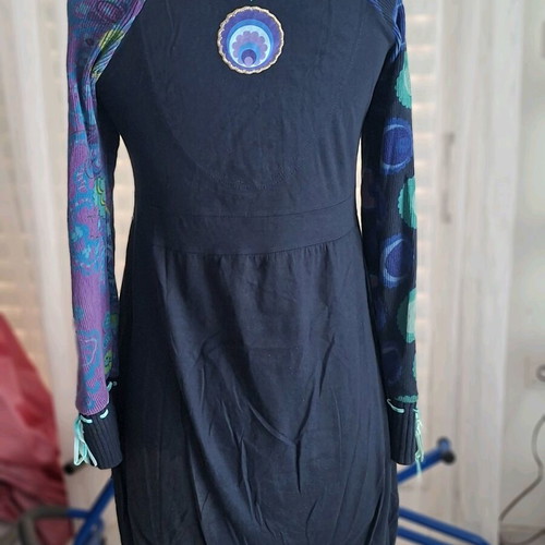 Desigual dress size M like new, blue multicolor