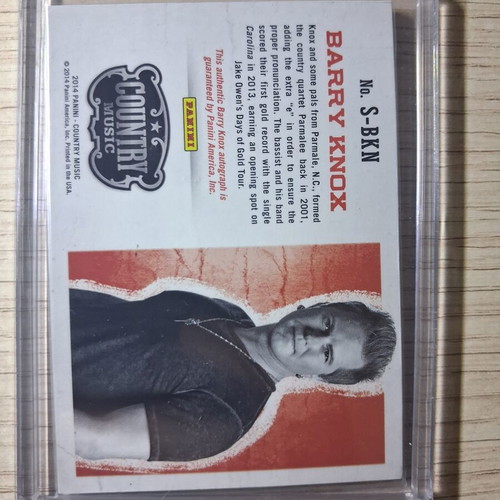 Barry Knox Panini Country Music autograph card