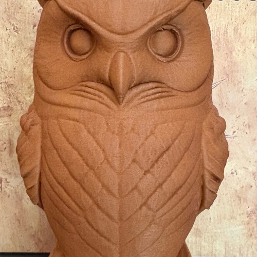 Decorative Owl 15cm like new, minimal rustic style