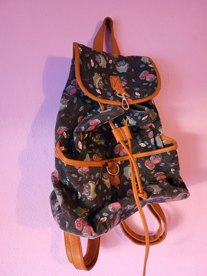 Backpack like new, brown multicolor