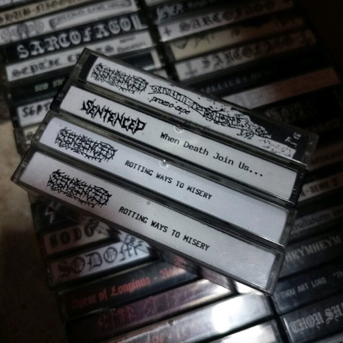 Sentenced 4 demo cassette tapes like new, rare set