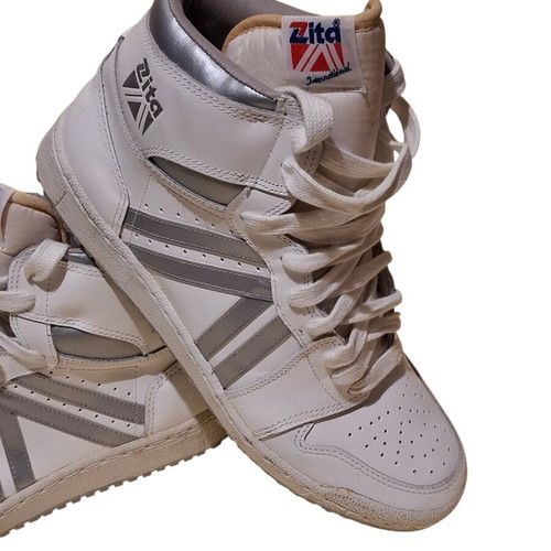 Zita vintage athletic shoes size 41, new, white and silver