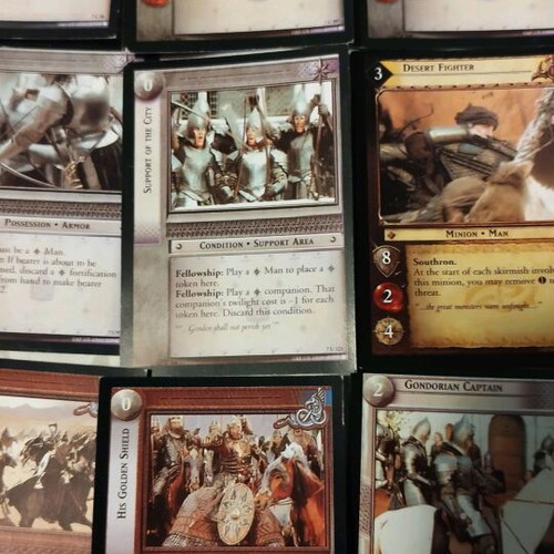 Lord of the Rings cards like new, set of 17