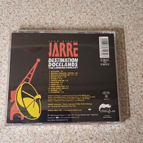 Jean Michel Jarre Destination Docklands CD
