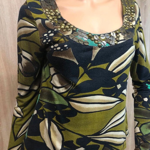 Leonard's blouse used, size M, multicolor