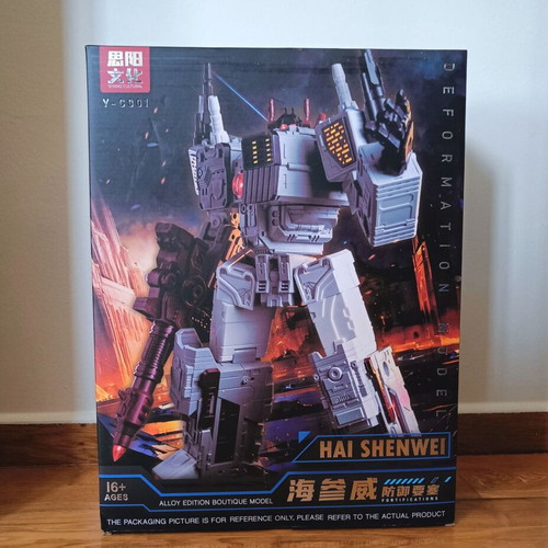 Transformers Metroplex Siyang Culture Y-C001 Vladivostok figure, custom-painted