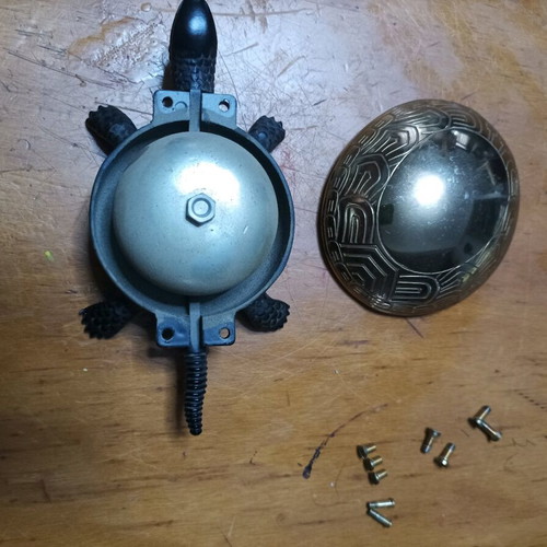 Bronze table bell like new with metallic sound