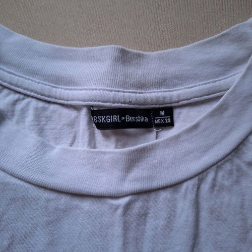Crop shirt Bershka teen white like new size M